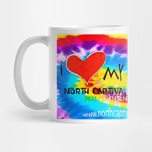 Tie Dye Classic I Love My Island Logo for Centennial Mug